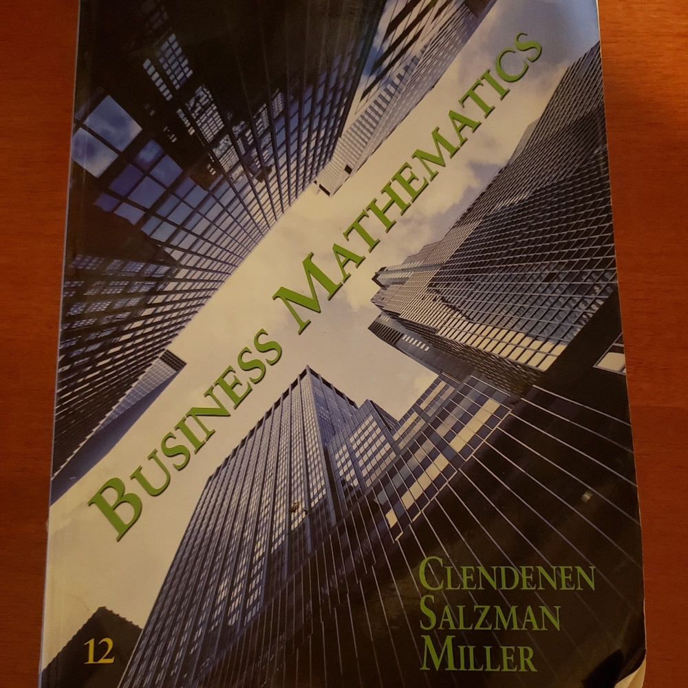 Pearson Business Mathematics Book